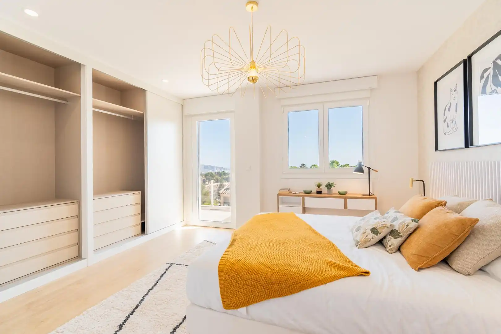 Dormitori de Casa adosada en venda en La Nucia amb Aire condicionat, Jardí privat i Terrassa