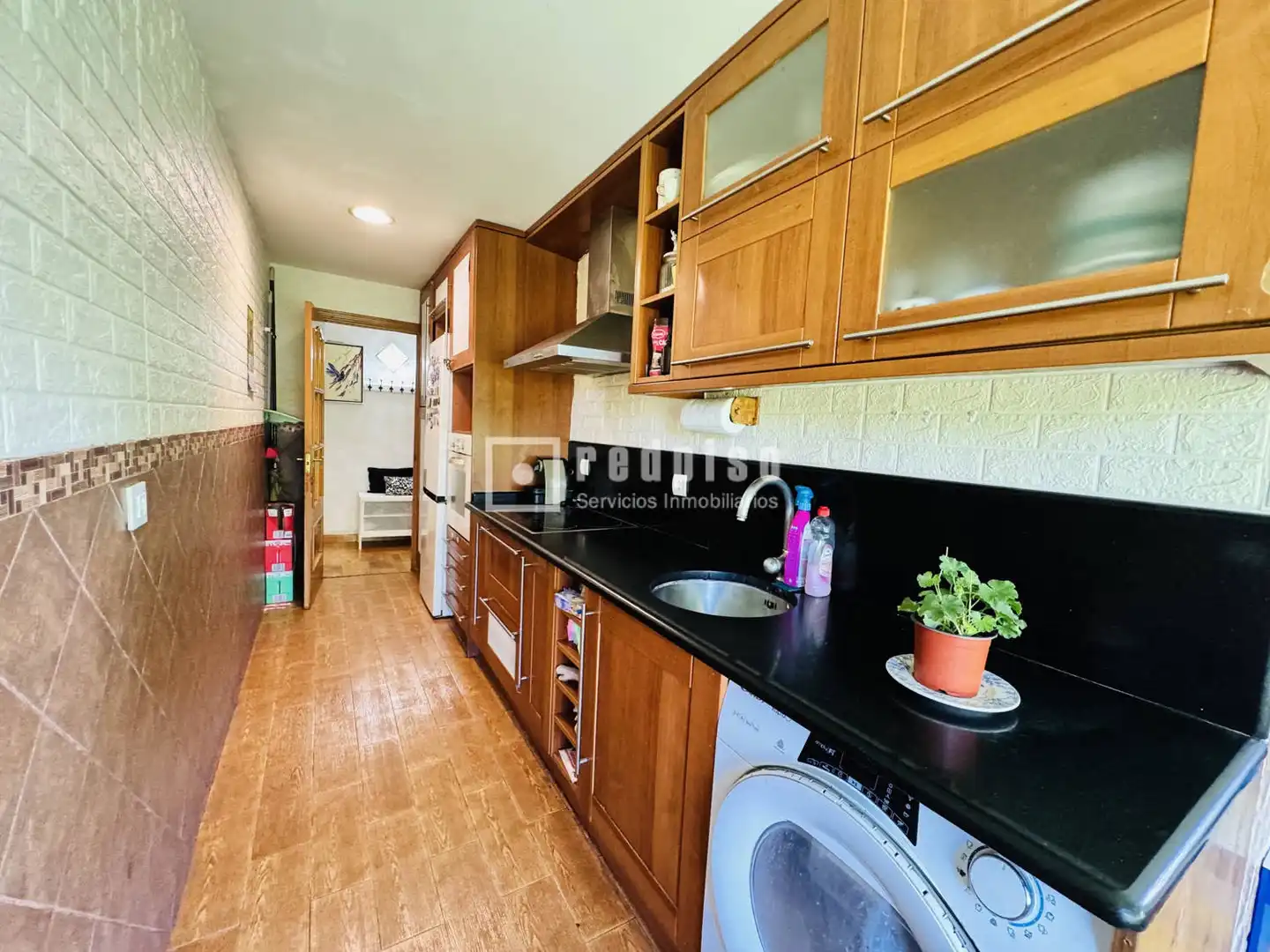 Kitchen of Flat for sale in Fuenlabrada  with Heating, Private garden and Parquet flooring