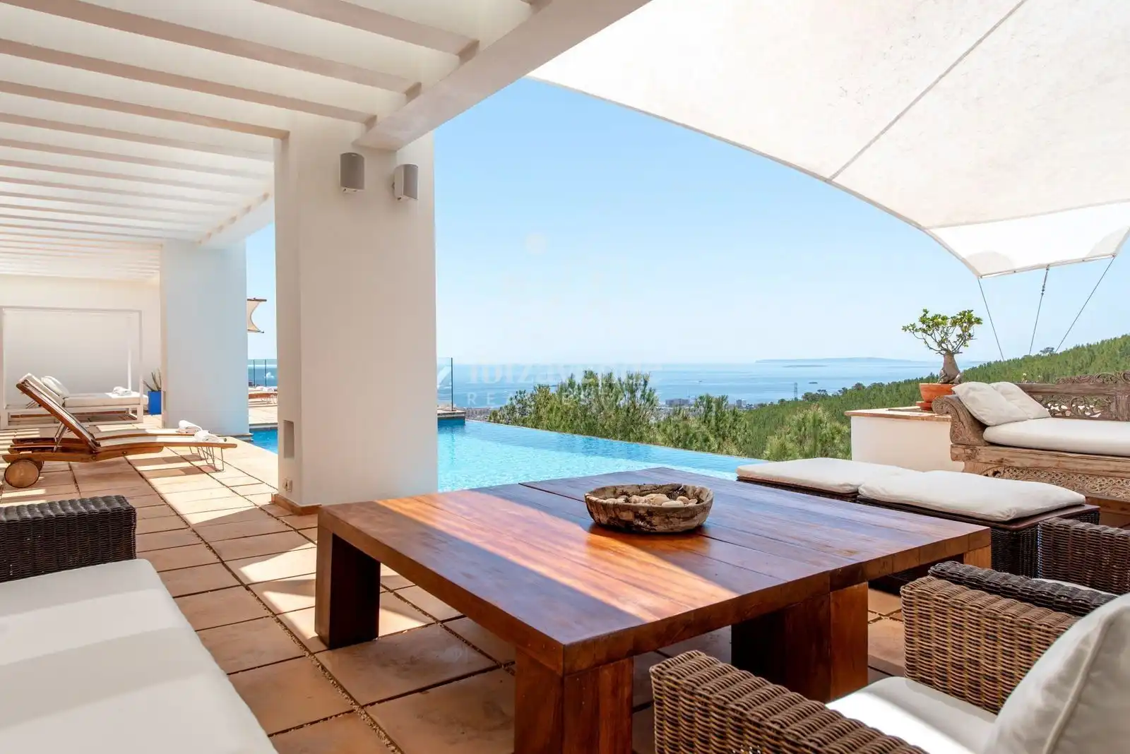 Terraza de Casa o chalet de alquiler en Eivissa con Aire acondicionado, Calefacción y Piscina