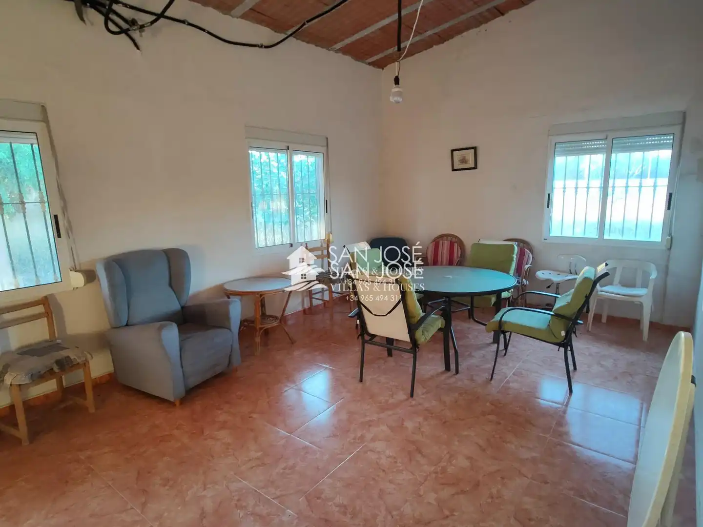 Sala de estar de Casa o chalet en venta en Aspe con Jardín privado, Terraza y Trastero