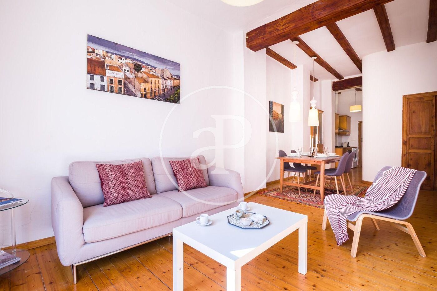 Living room of Flat for sale in  Valencia Capital  with Air Conditioner, Heating and Terrace