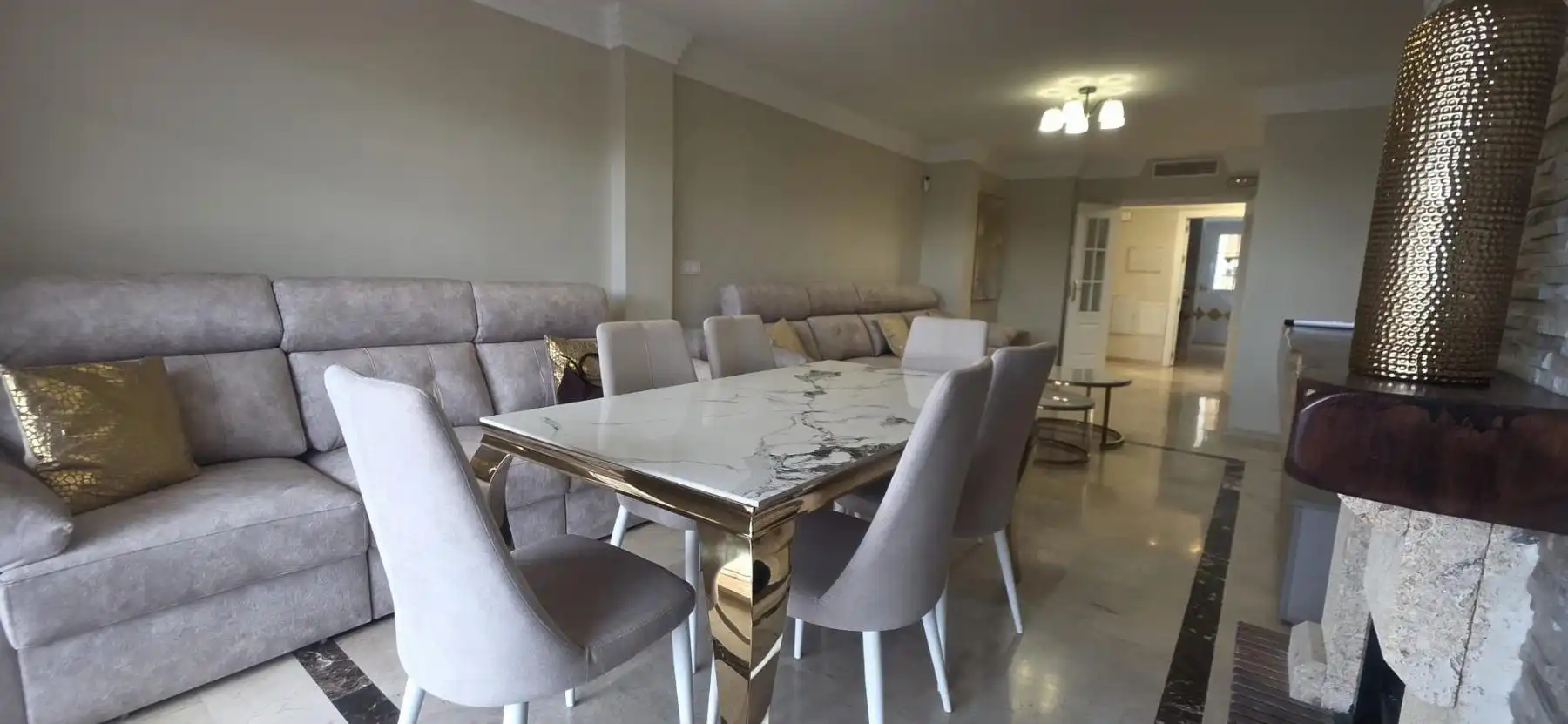 Esszimmer von Wohnung zum Verkauf in Marbella mit Klimaanlage, Terrasse und Balkon