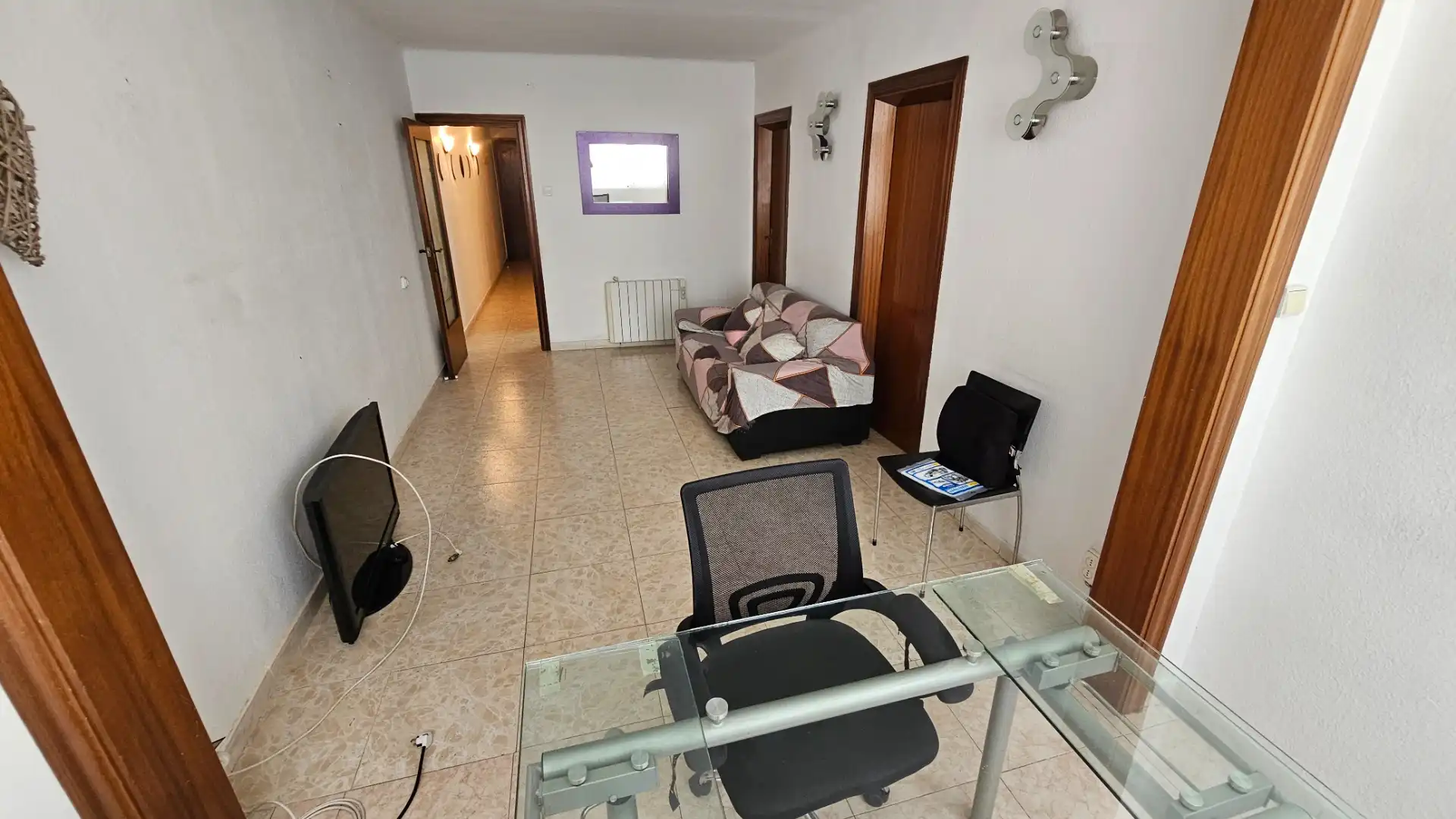 Sala de estar de Piso en venta en Santa Coloma de Gramenet con Aire acondicionado y Horno