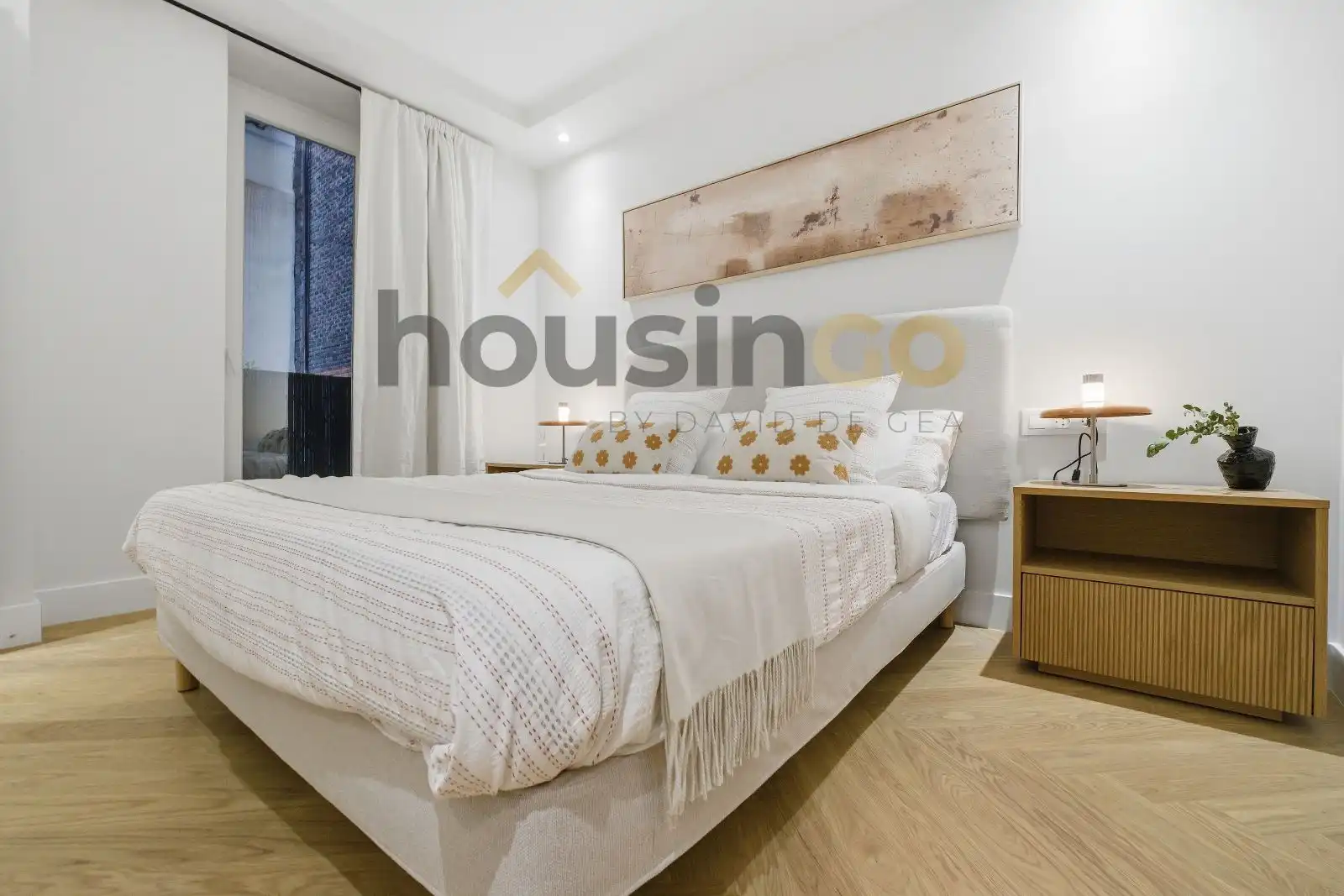 Bedroom of Flat for sale in Madrid  with Air Conditioner, Heating and Parquet flooring