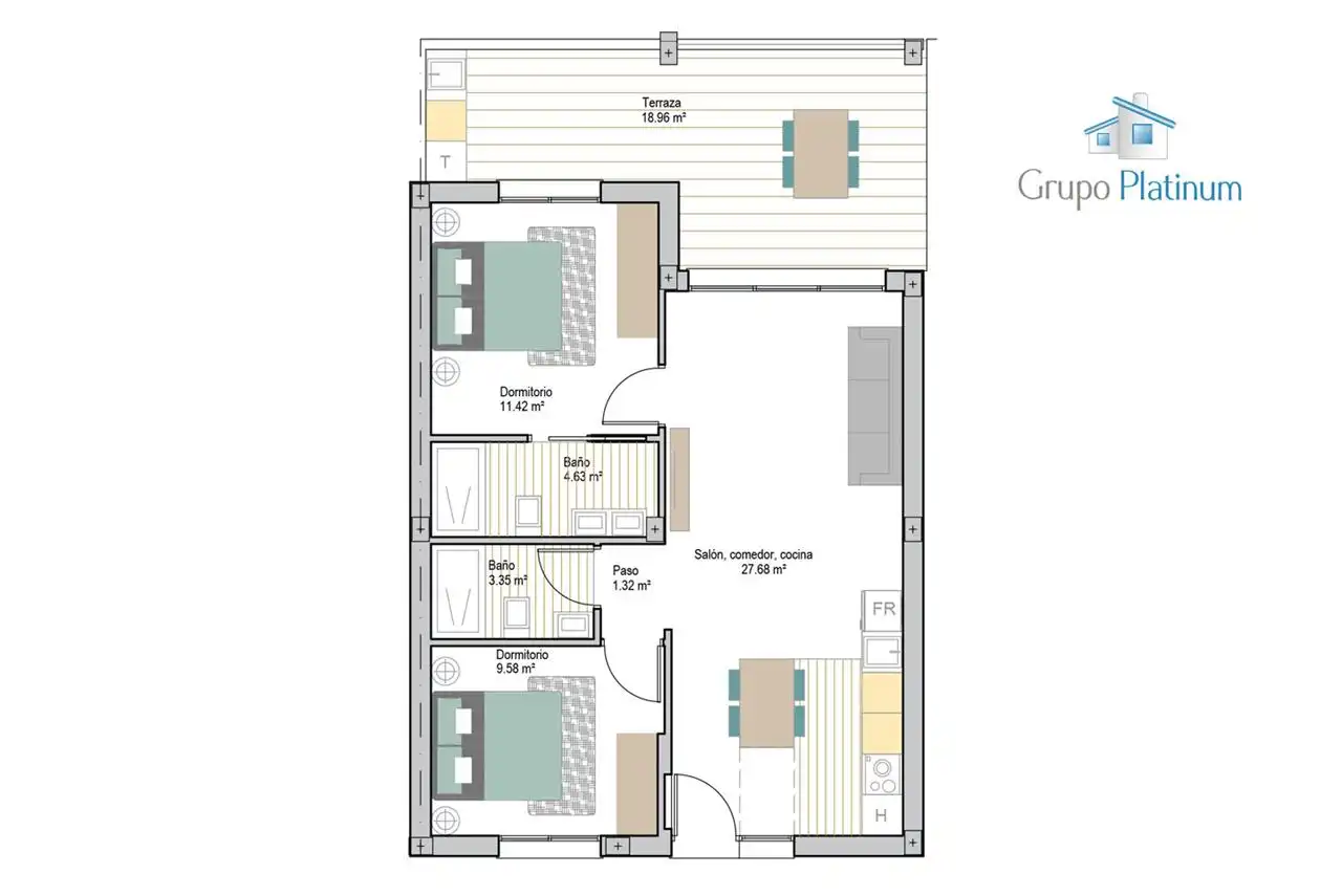 Apartment with pool for sale in San Javier ciudad, imagen 7