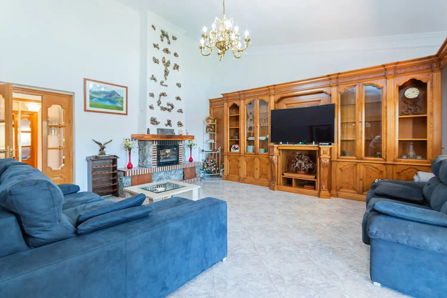 Sala d'estar de Casa o xalet en venda en Tres Cantos amb Calefacció i Traster