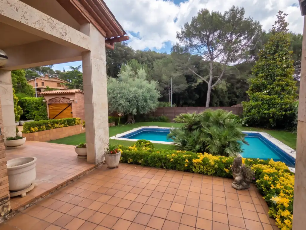 Swimming pool of Detached homes for sale in Santa Maria de Palautordera  with Air Conditioner, Heating and Private garden