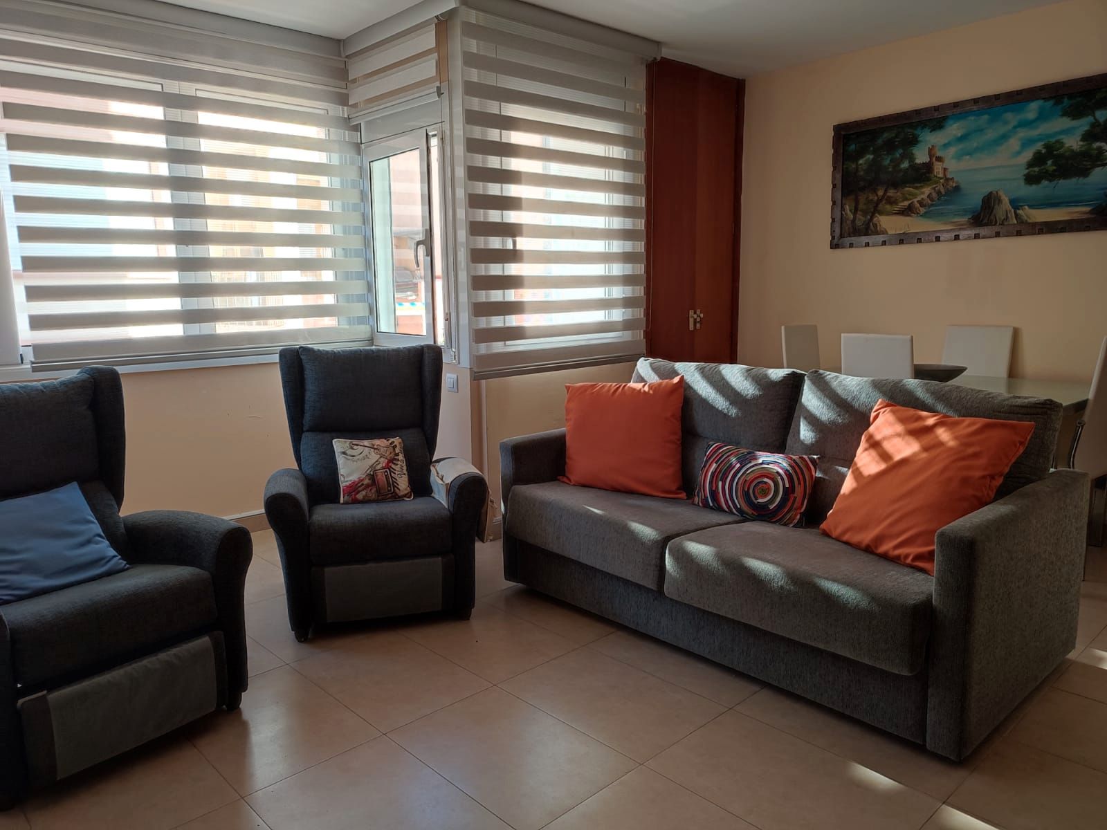 Sala d'estar de Apartament en venda en Lloret de Mar amb Aire condicionat, Calefacció i Moblat