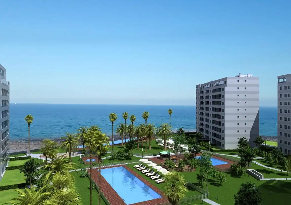 Schlafzimmer von Wohnungen zur Miete in Torrevieja mit Klimaanlage, Privatgarten und Terrasse