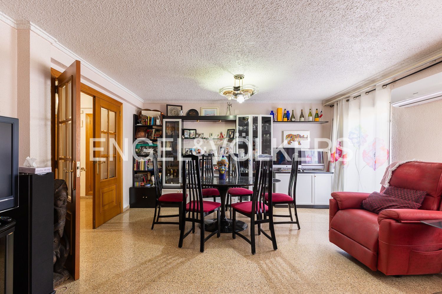 Dining room of Apartment for sale in  Valencia Capital  with Air Conditioner, Heating and Furnished