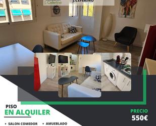Living room of Flat to rent in  Granada Capital  with Air Conditioner, Furnished and Washing machine