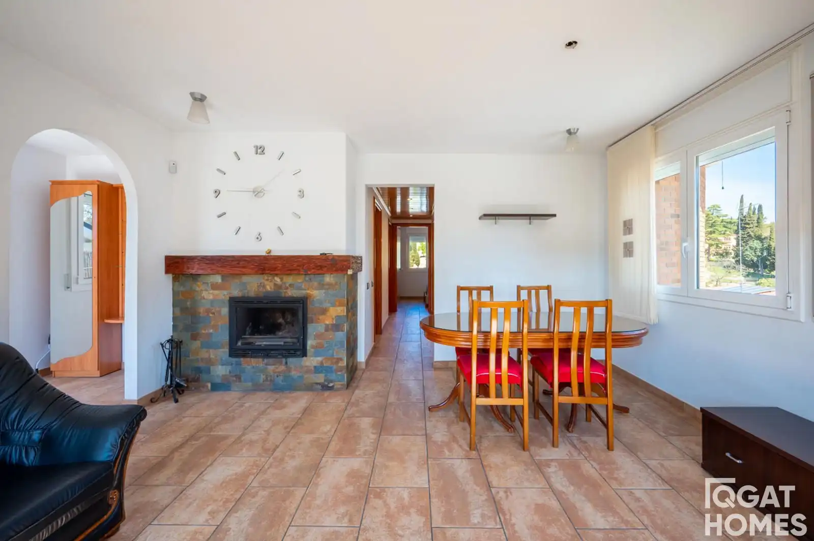 Dining room of Houses for sale in Sant Cugat del Vallès  with Air Conditioner, Heating and Terrace