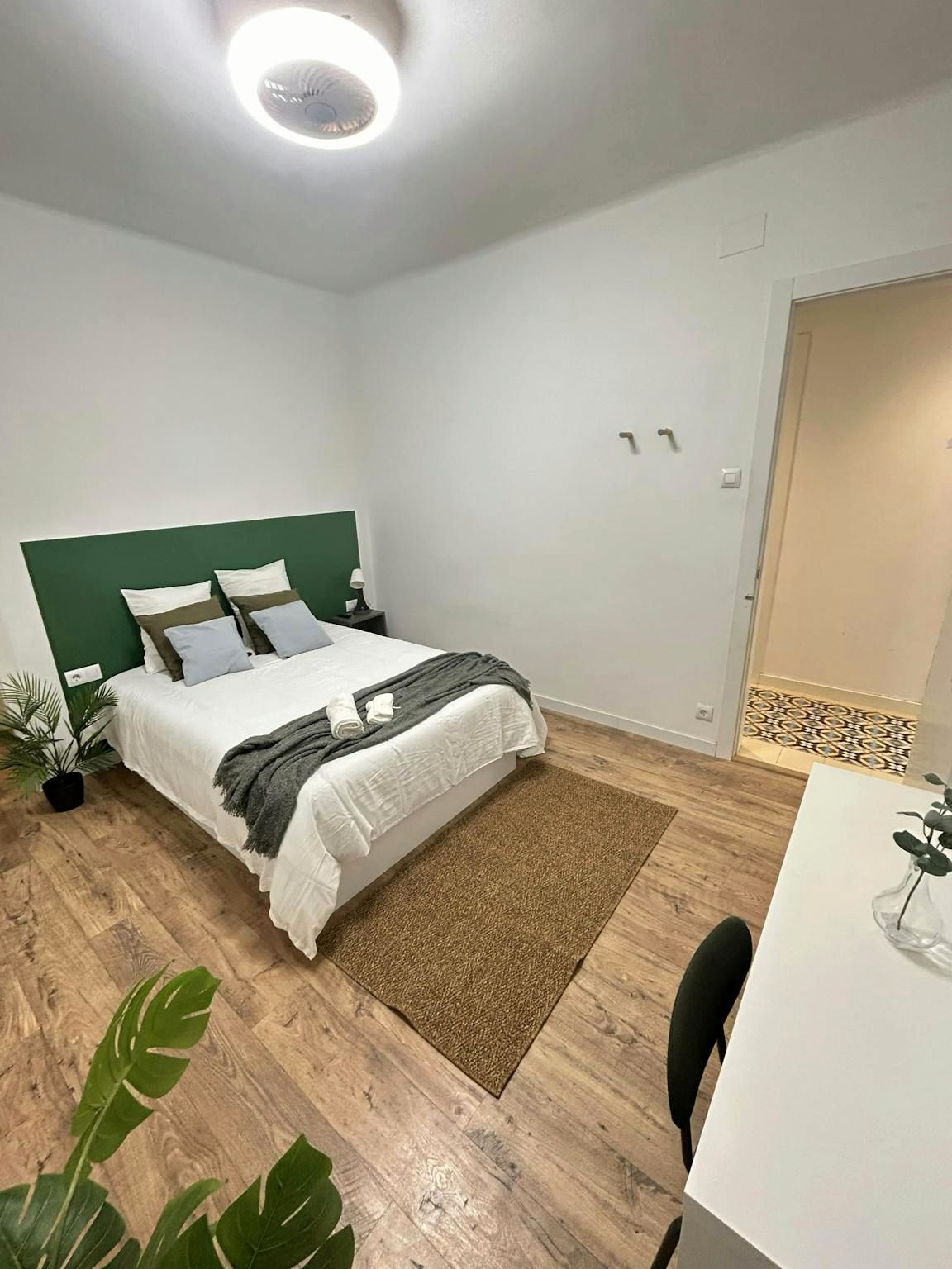 Habitación de Piso para compartir en  Barcelona Capital con Calefacción, Amueblado y Lavadora