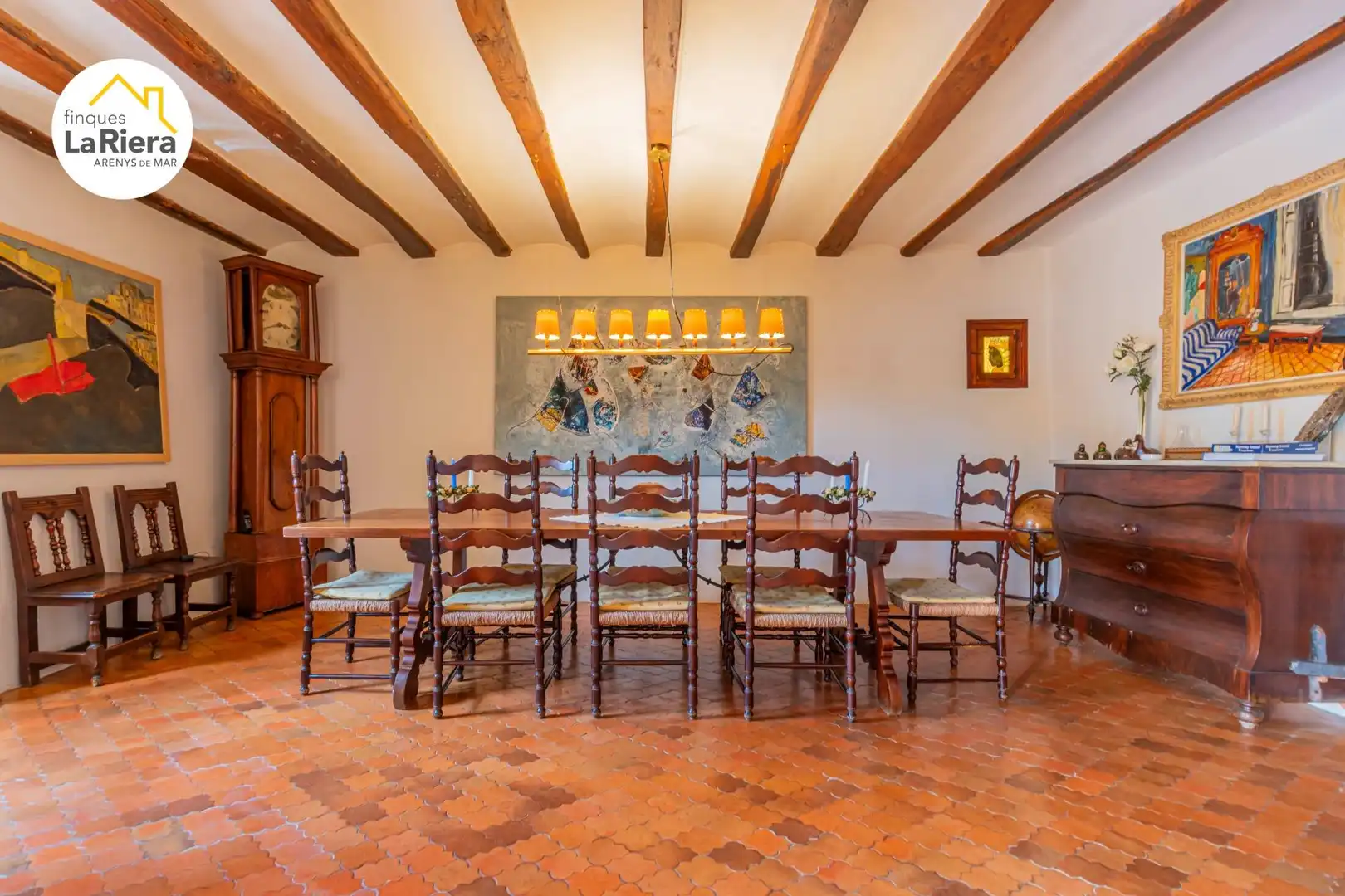 Dining room of Houses for sale in Arenys de Munt  with Air Conditioner, Heating and Private garden