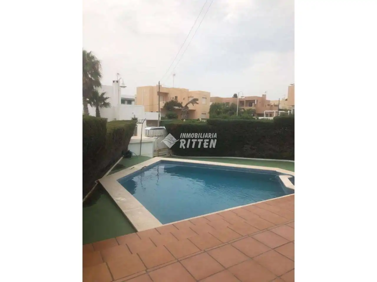 Vista exterior de Casa o chalet en venta en Cartagena con Jardín privado, Terraza y Piscina
