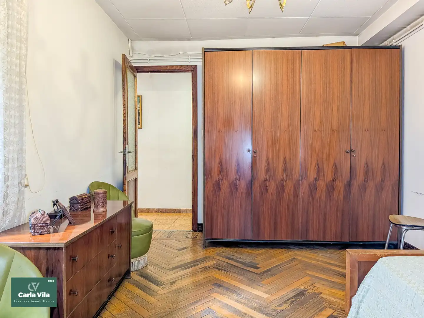 Schlafzimmer von Wohnung zum Verkauf in Lugo mit Heizung, Parkett und Terrasse