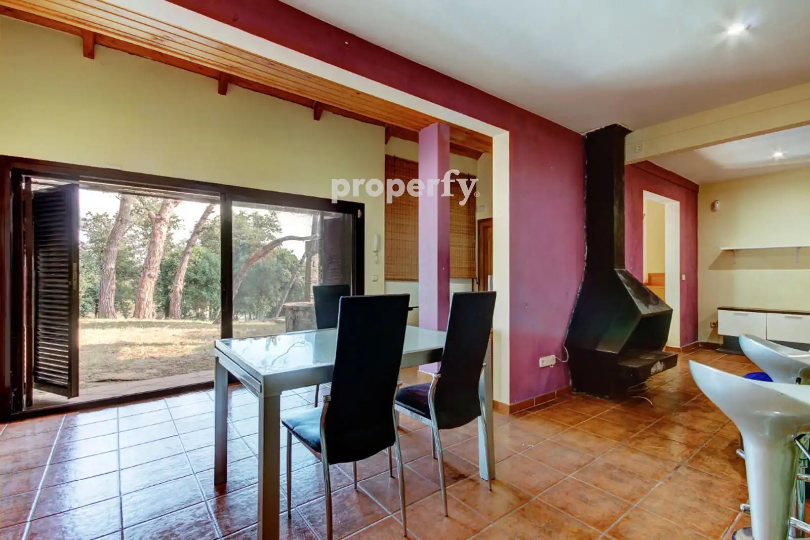 Dining room of Houses for sale in Caldes de Malavella  with Heating, Private garden and Parquet flooring