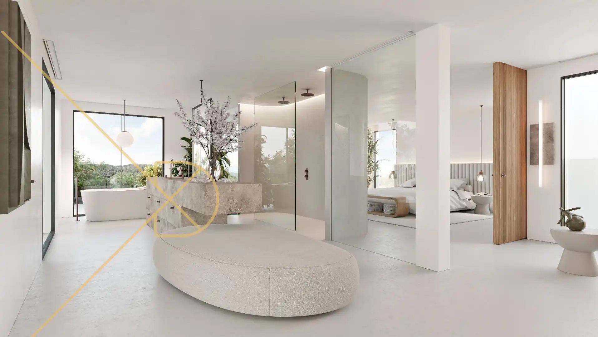 Baño de Apartamento en venta en Sotogrande con Aire acondicionado, Calefacción y Jardín privado