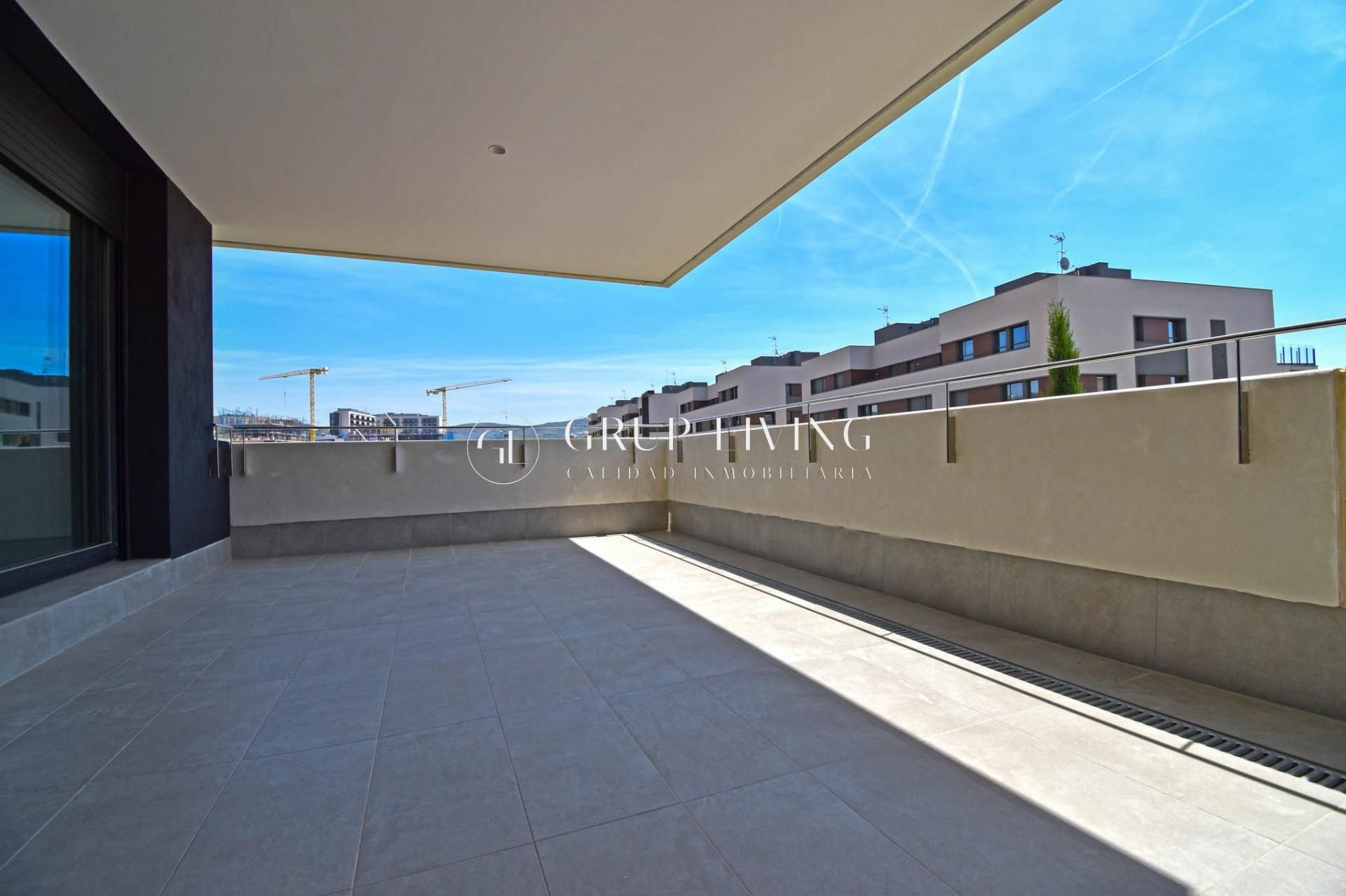 Terrace of Flat to rent in Sitges  with Air Conditioner, Heating and Private garden