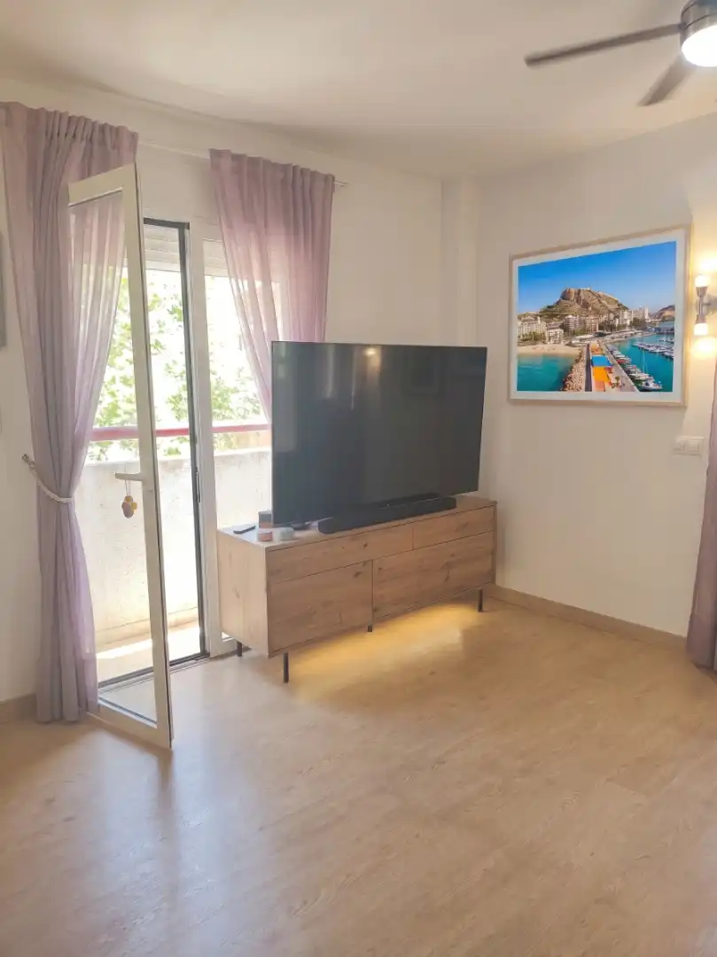 Sala de estar de Dúplex en venta en Alicante / Alacant con Aire acondicionado, Calefacción y Jardín privado