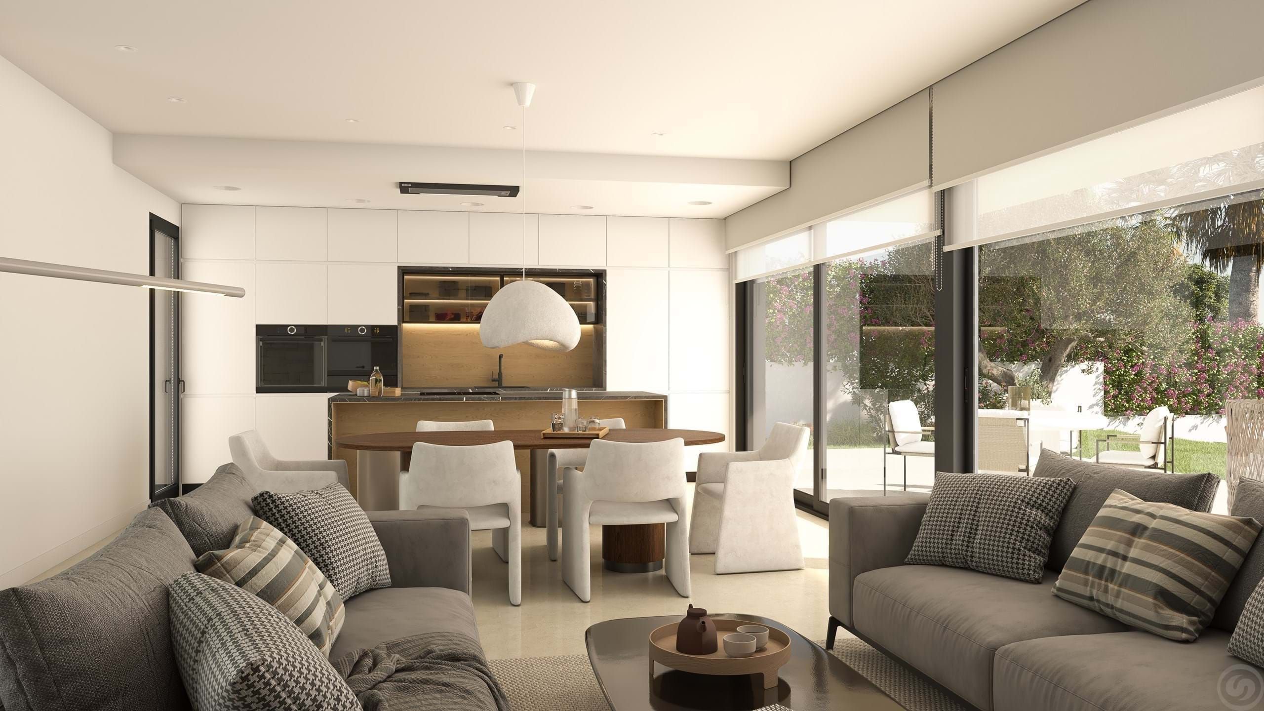 Sala de estar de Casa o chalet en venta en Cuevas del Almanzora con Aire acondicionado, Calefacción y Jardín privado