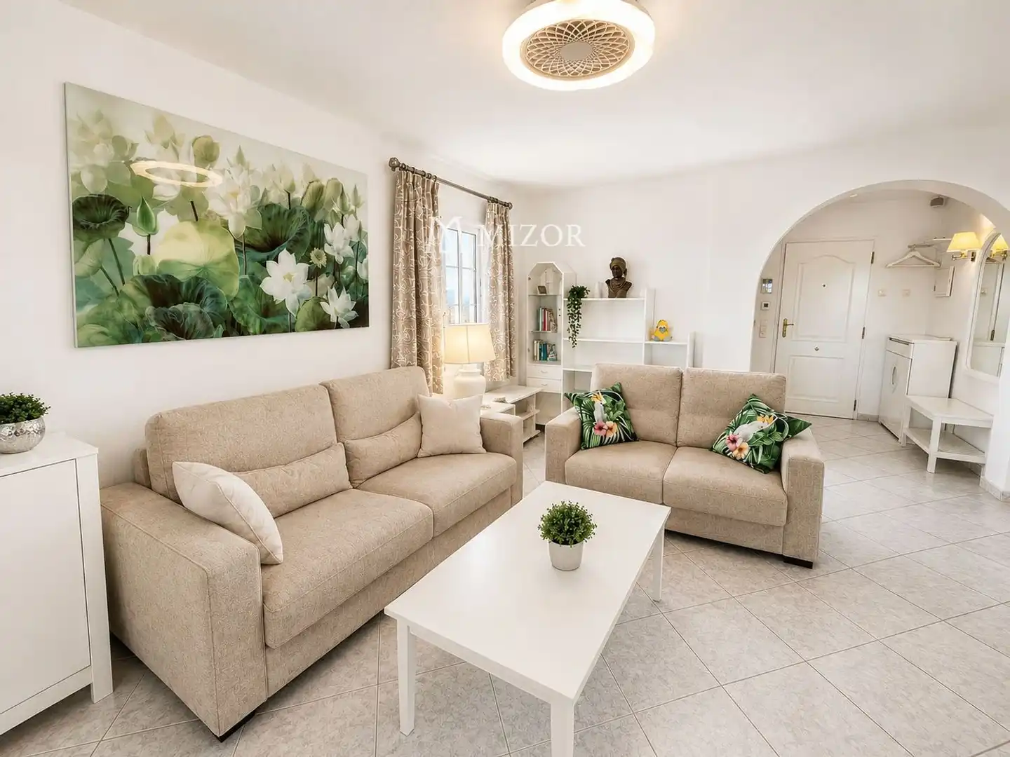Wohnzimmer von Dachboden zum Verkauf in Adeje mit Klimaanlage, Terrasse und Schwimmbad