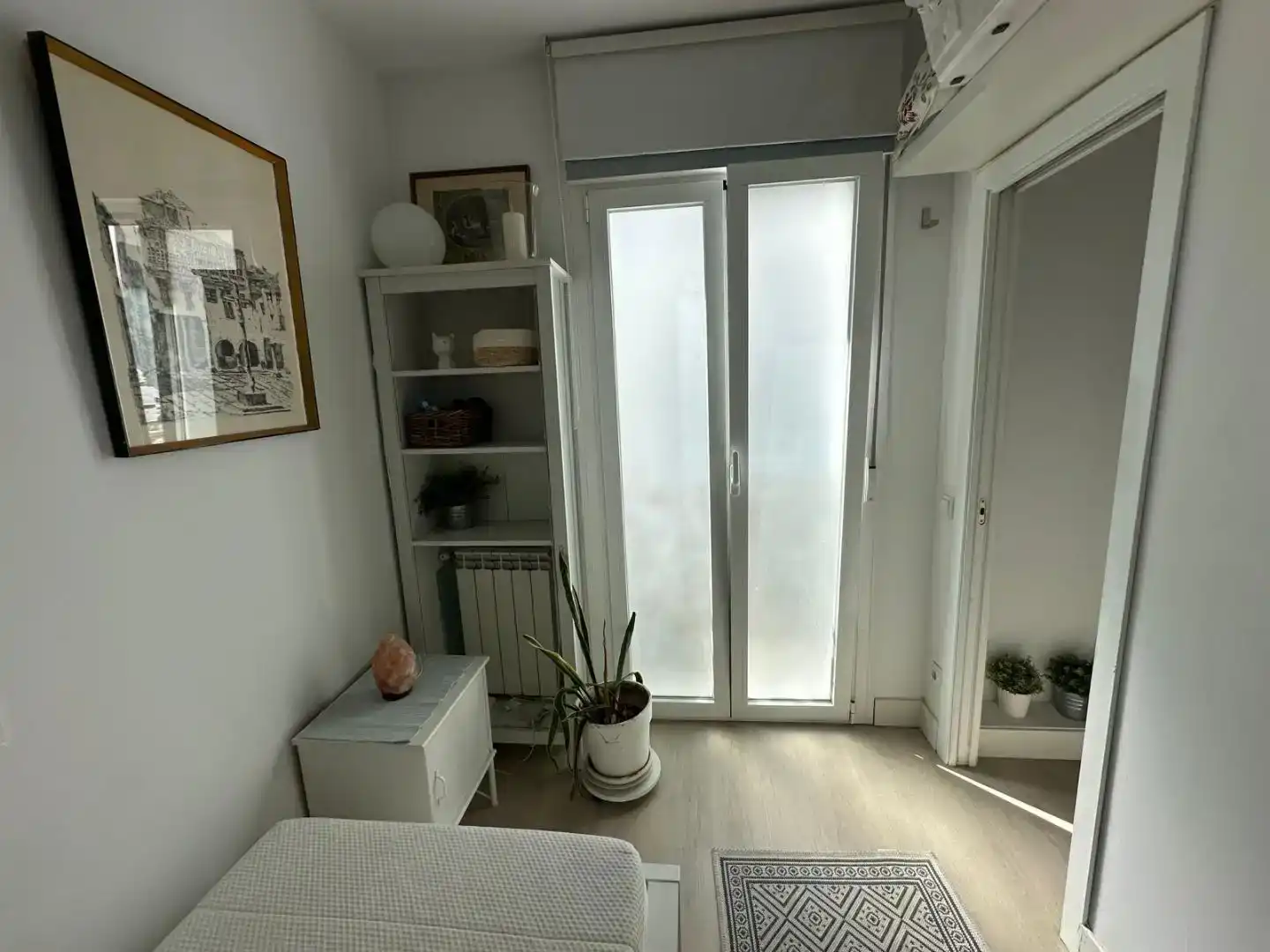 Terraza de Piso para compartir en Madrid con Amueblado