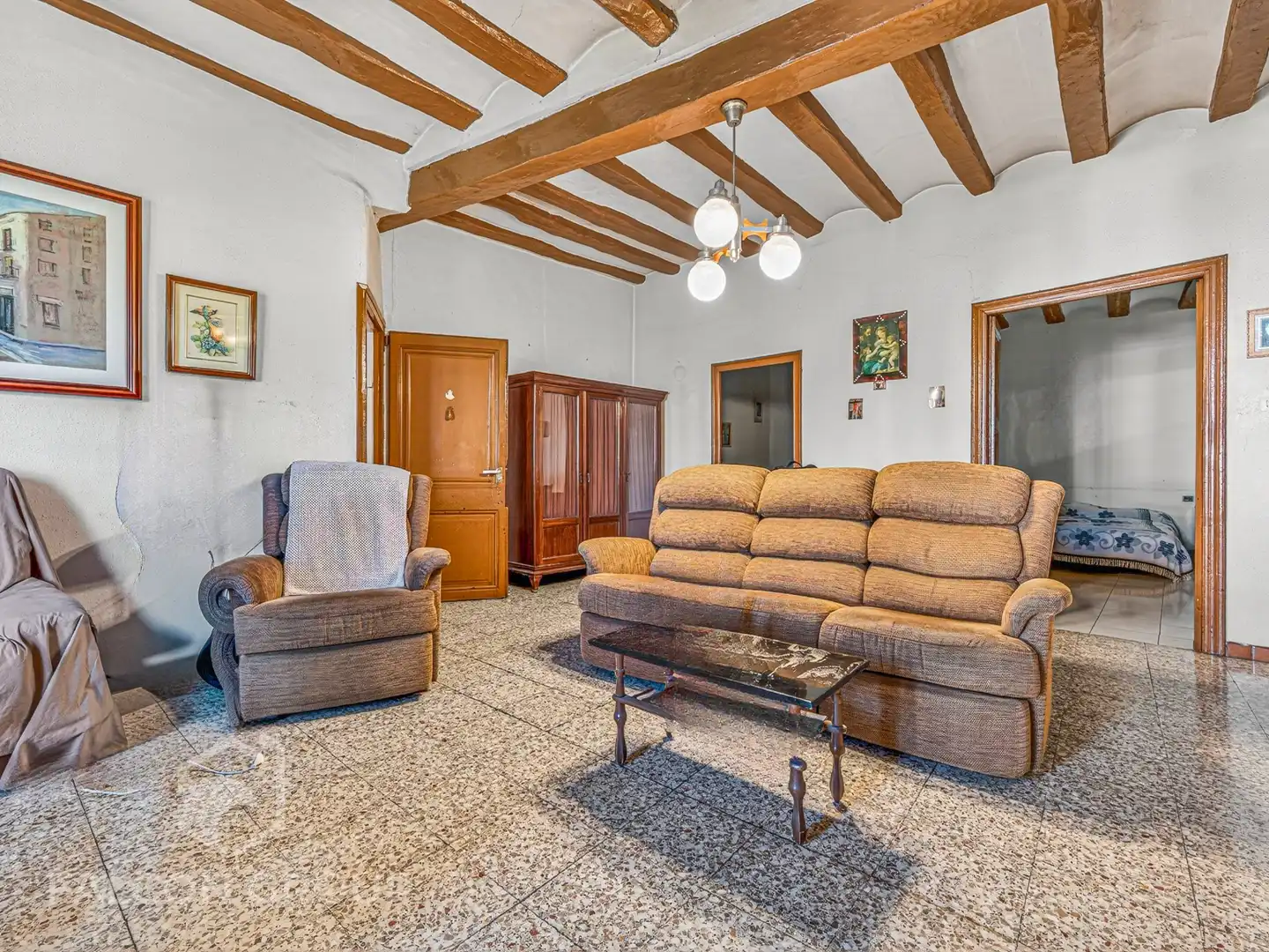 Sala de estar de Casa o chalet en venta en Gandesa con Aire acondicionado, Terraza y Horno
