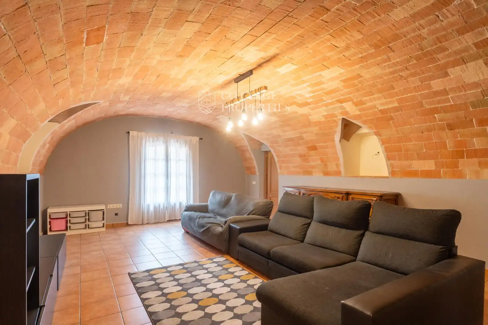 Sala de estar de Finca rústica en venta en Garrigàs