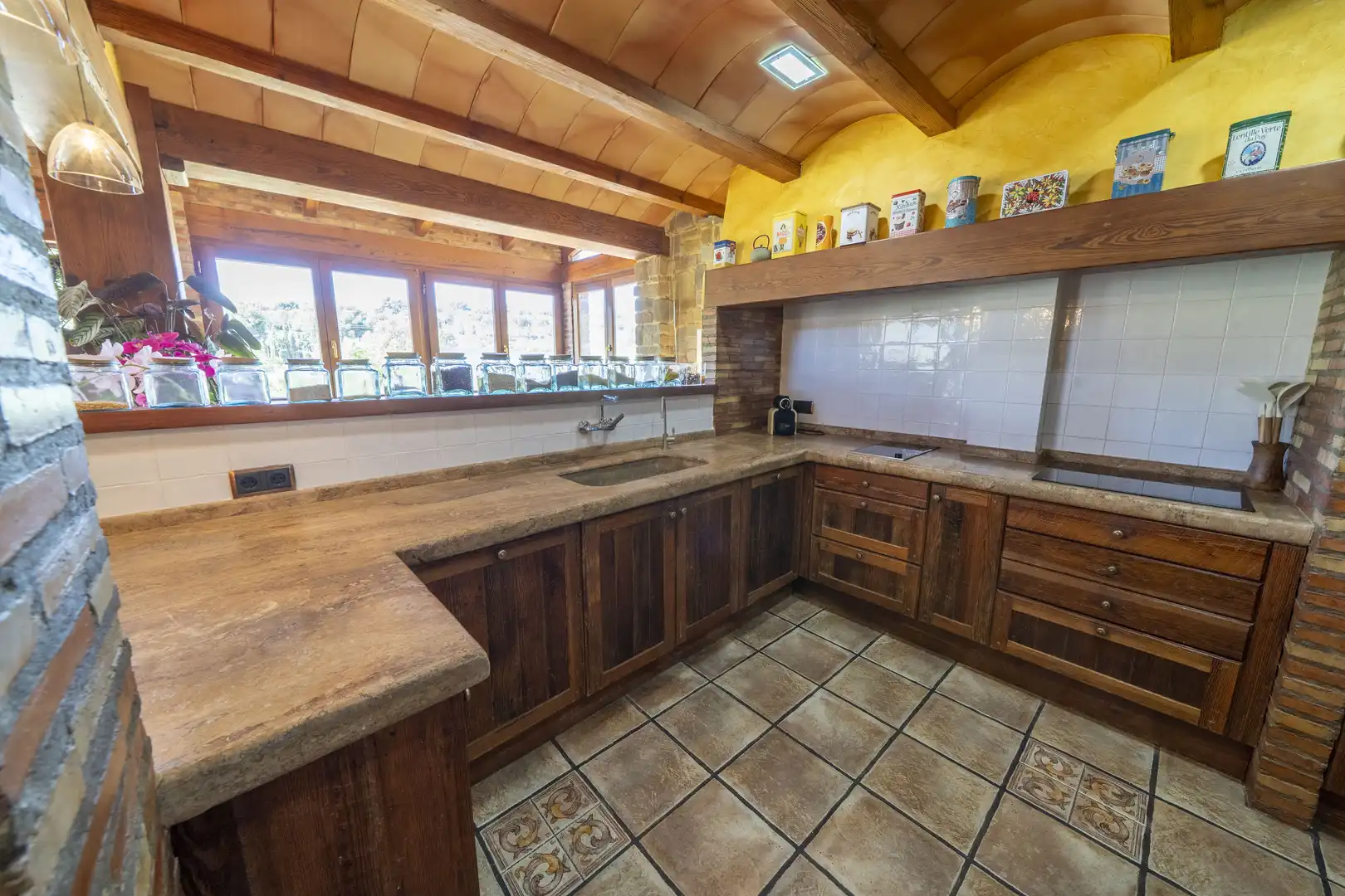 Cocina de Finca rústica en venta en Náquera con Aire acondicionado, Calefacción y Terraza