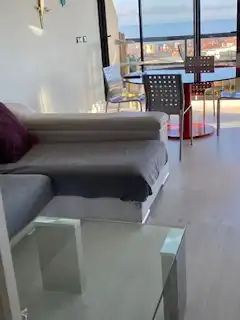 Sala de estar de Dúplex de alquiler en Alicante / Alacant con Aire acondicionado, Calefacción y Terraza