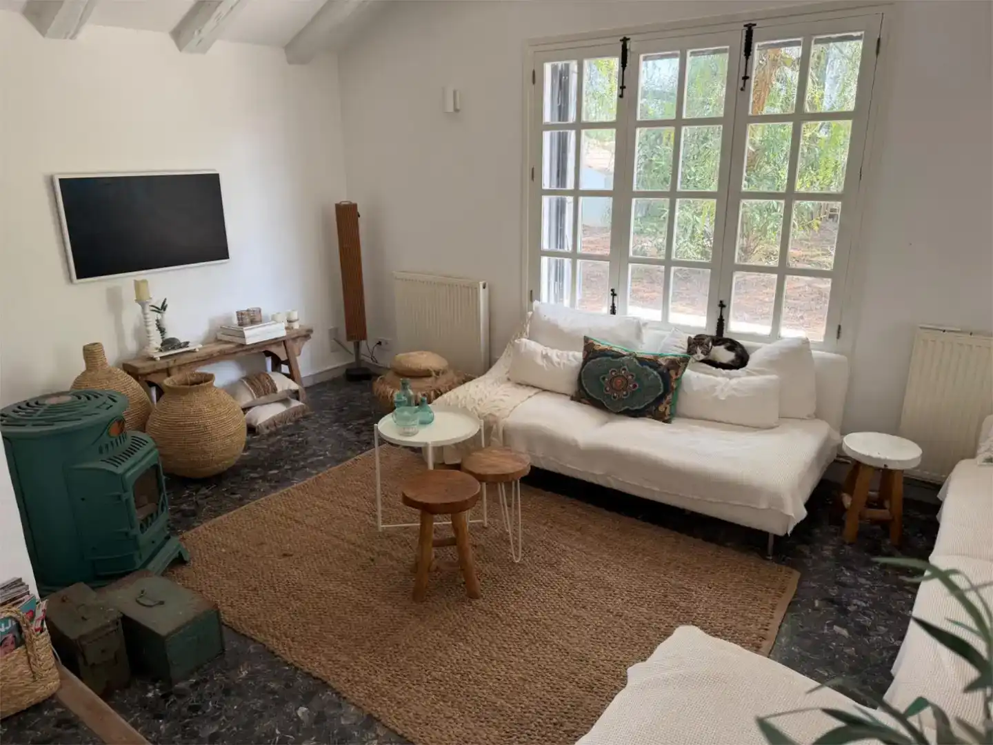 Sala de estar de Piso en venta en Murcia con Aire acondicionado, Jardín privado y Trastero