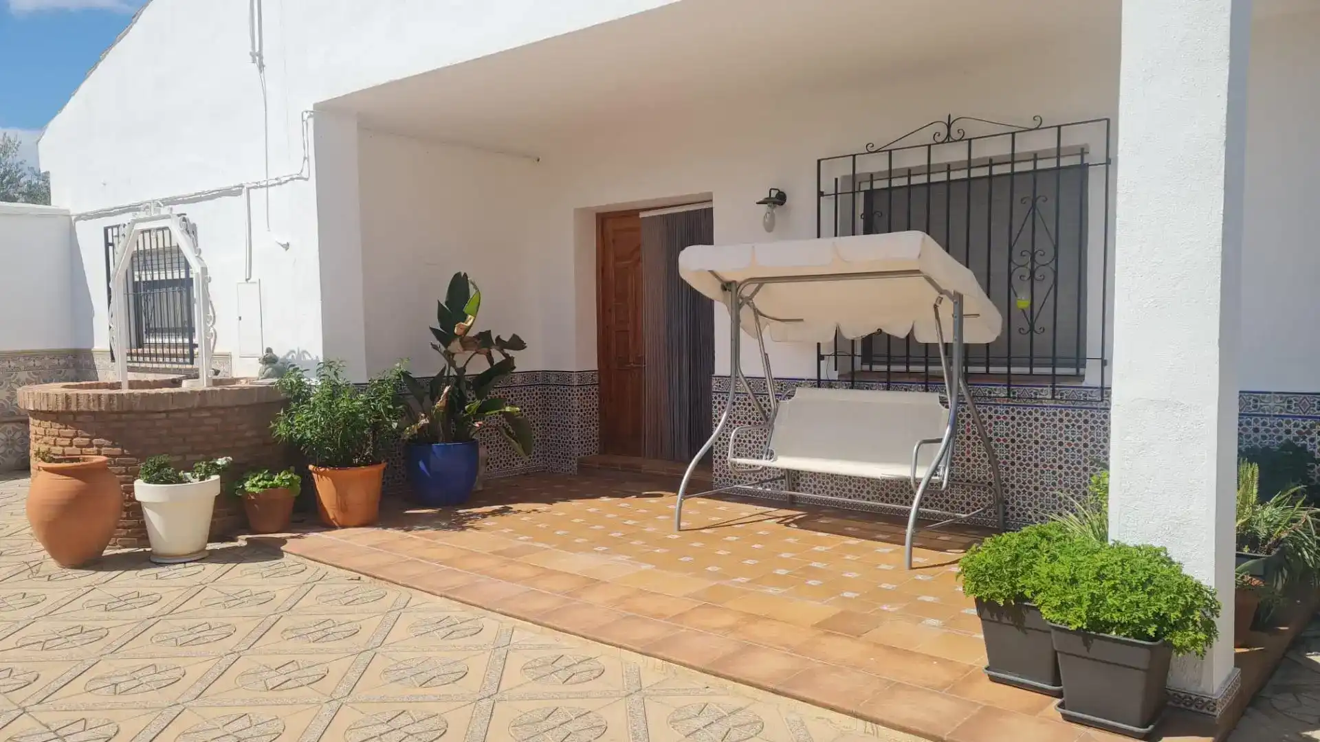 Terraza de Casa o chalet en venta en Baza con Jardín privado y Piscina