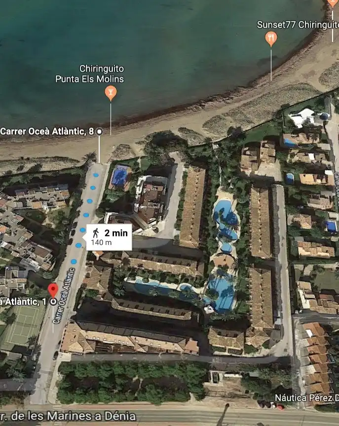 Vista exterior de Apartament de lloguer en Dénia amb Jardí privat, Terrassa i Piscina
