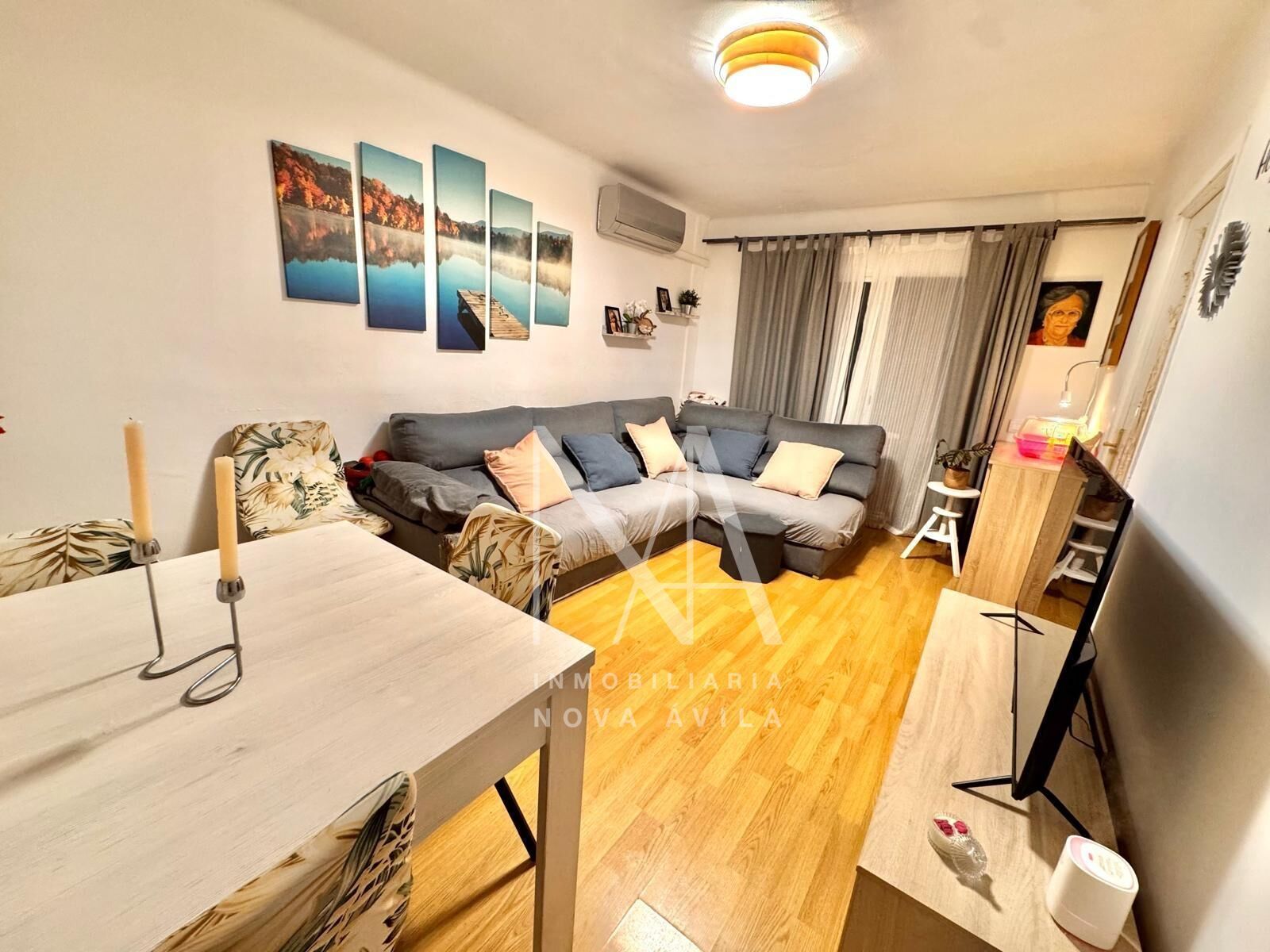 Sala d'estar de Pis en venda en  Palma de Mallorca amb Parquet i Balcó