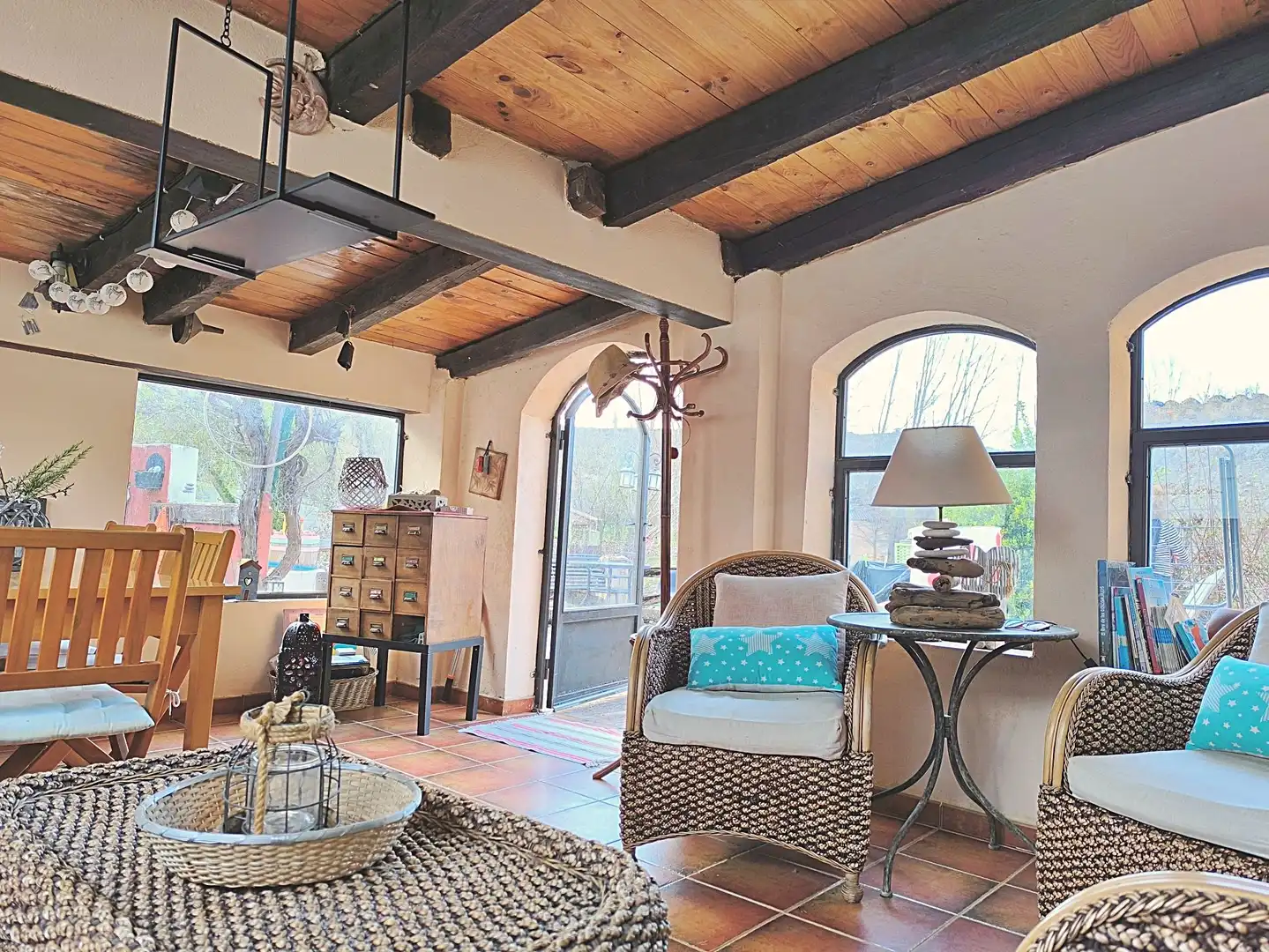 Sala de estar de Finca rústica en venta en Medinaceli con Calefacción y Terraza