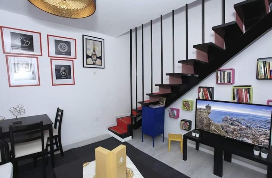 Sala de estar de Apartamento en venta en Alicante / Alacant con Aire acondicionado, Calefacción y Parquet