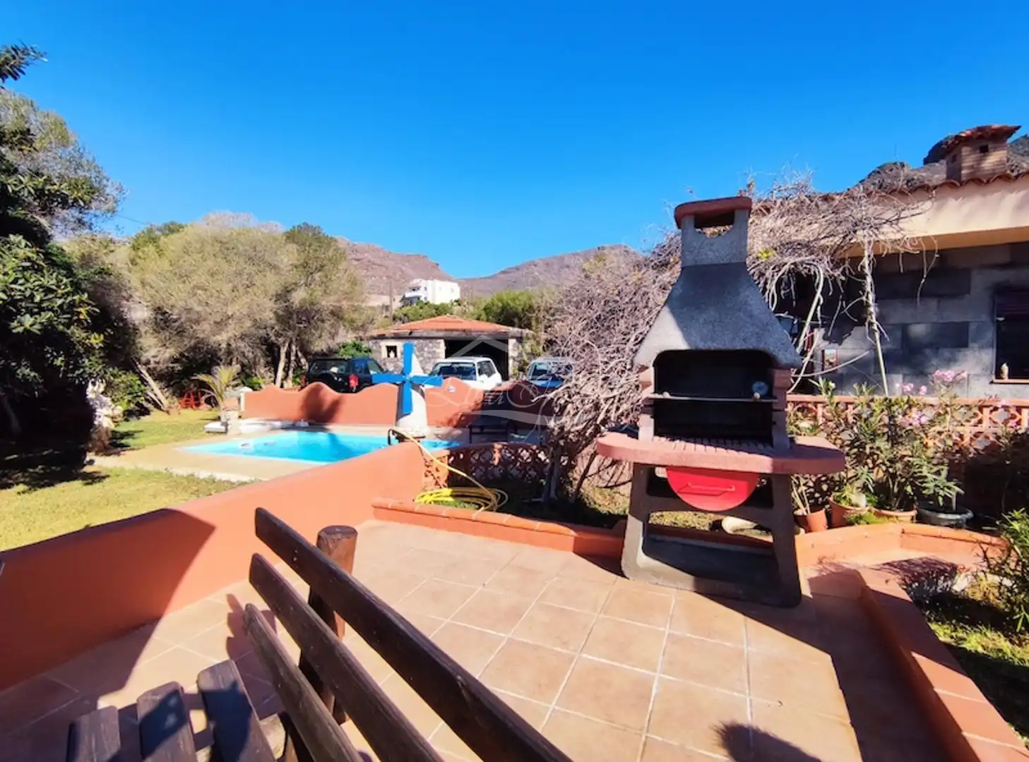 Jardí de Casa o xalet en venda en Santiago del Teide amb Jardí privat, Terrassa i Moblat