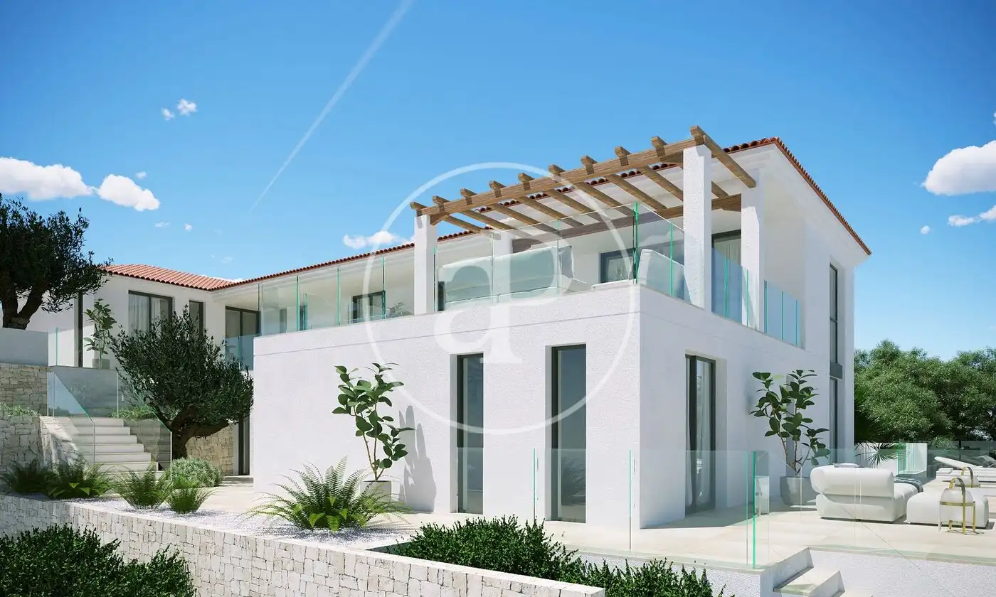 Exterior view of Houses for sale in Moraira  with Air Conditioner, Heating and Private garden
