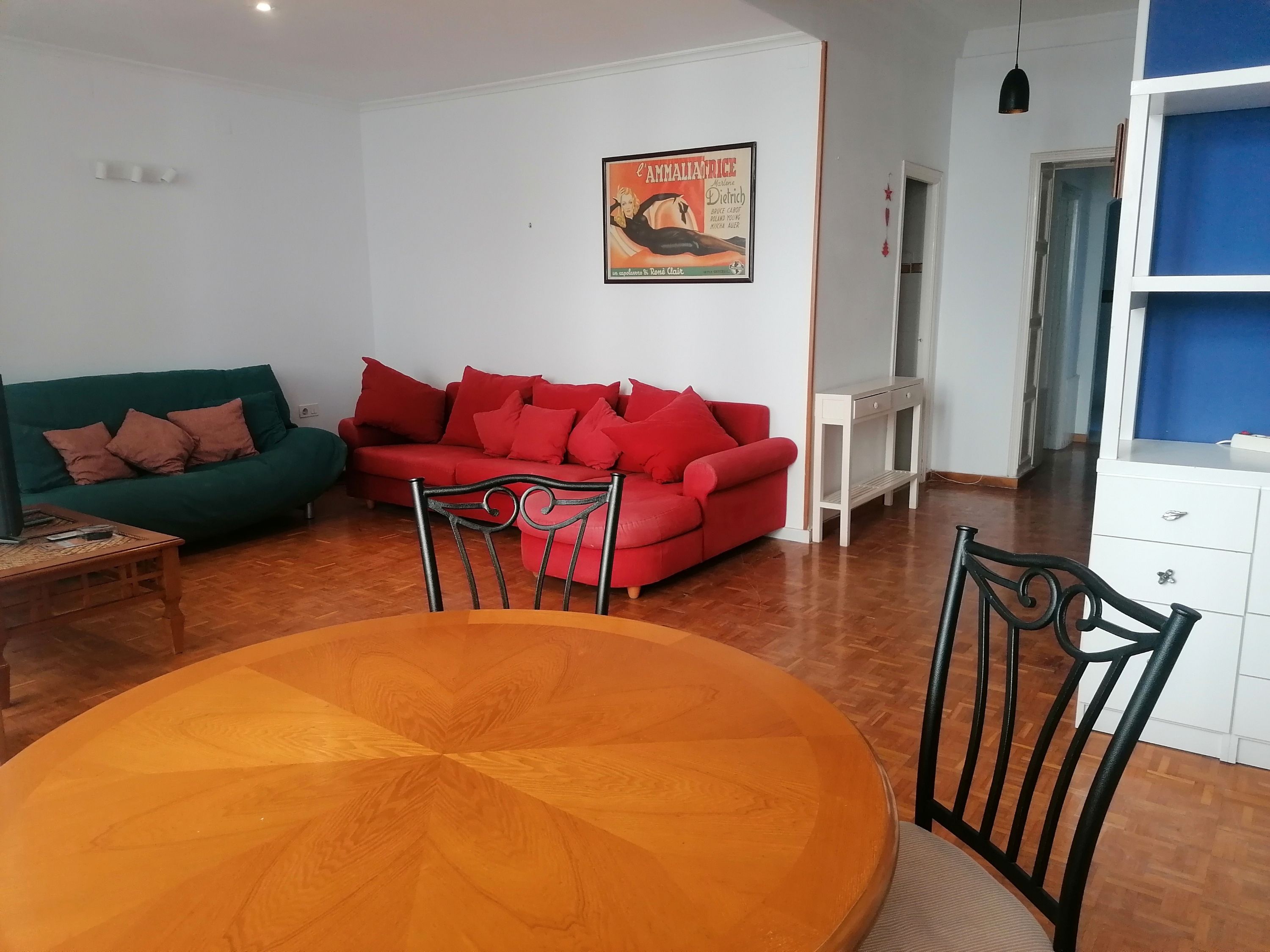 Living room of Duplex to rent in Alicante / Alacant  with Air Conditioner, Parquet flooring and Terrace