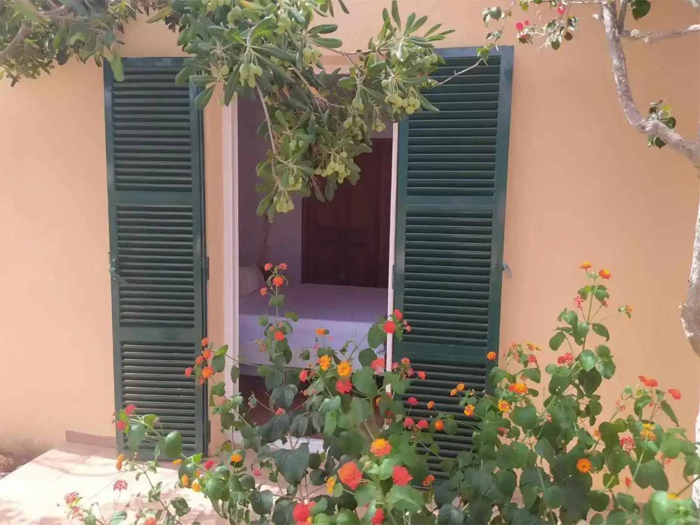 Terrassa de Casa adosada de lloguer en Ciutadella de Menorca amb Aire condicionat, Jardí privat i Piscina