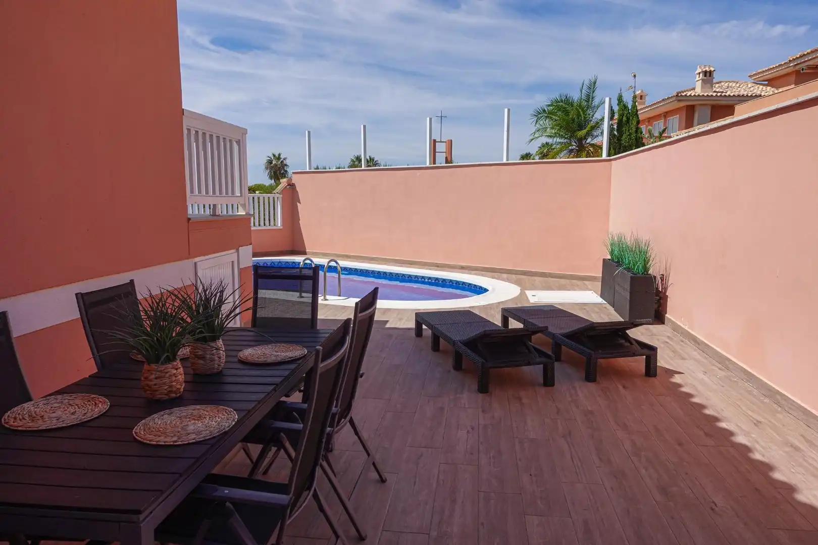 Terrace of Houses for sale in La Manga del Mar Menor  with Air Conditioner, Heating and Private garden