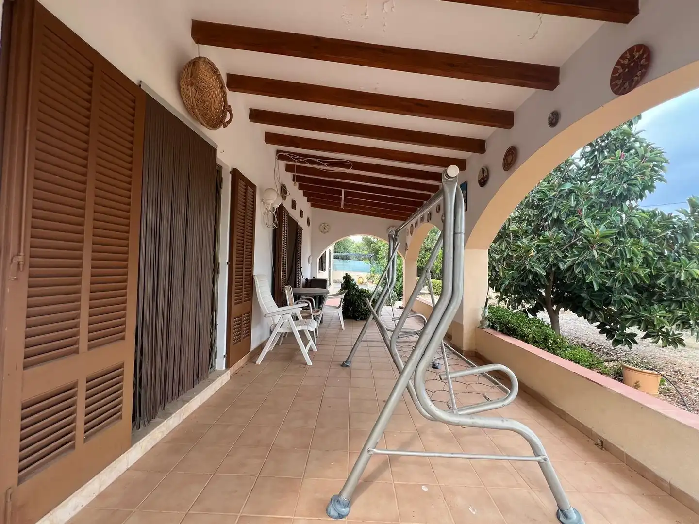 Terraza de Finca rústica en venta en Inca con Aire acondicionado y Jardín privado