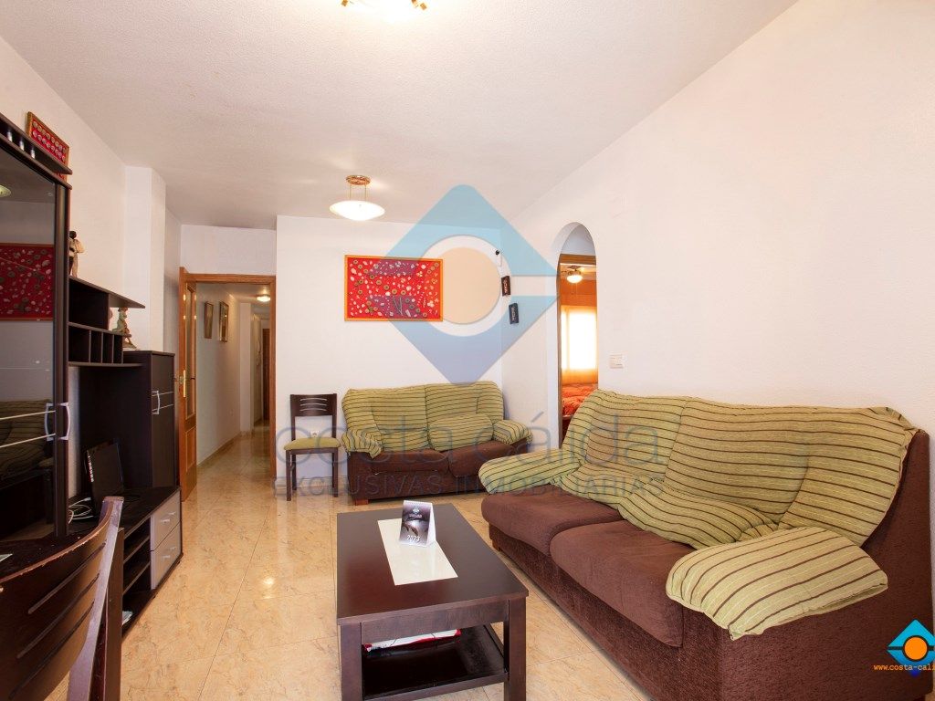 Living room of Flat for sale in Mazarrón  with Air Conditioner, Terrace and Furnished