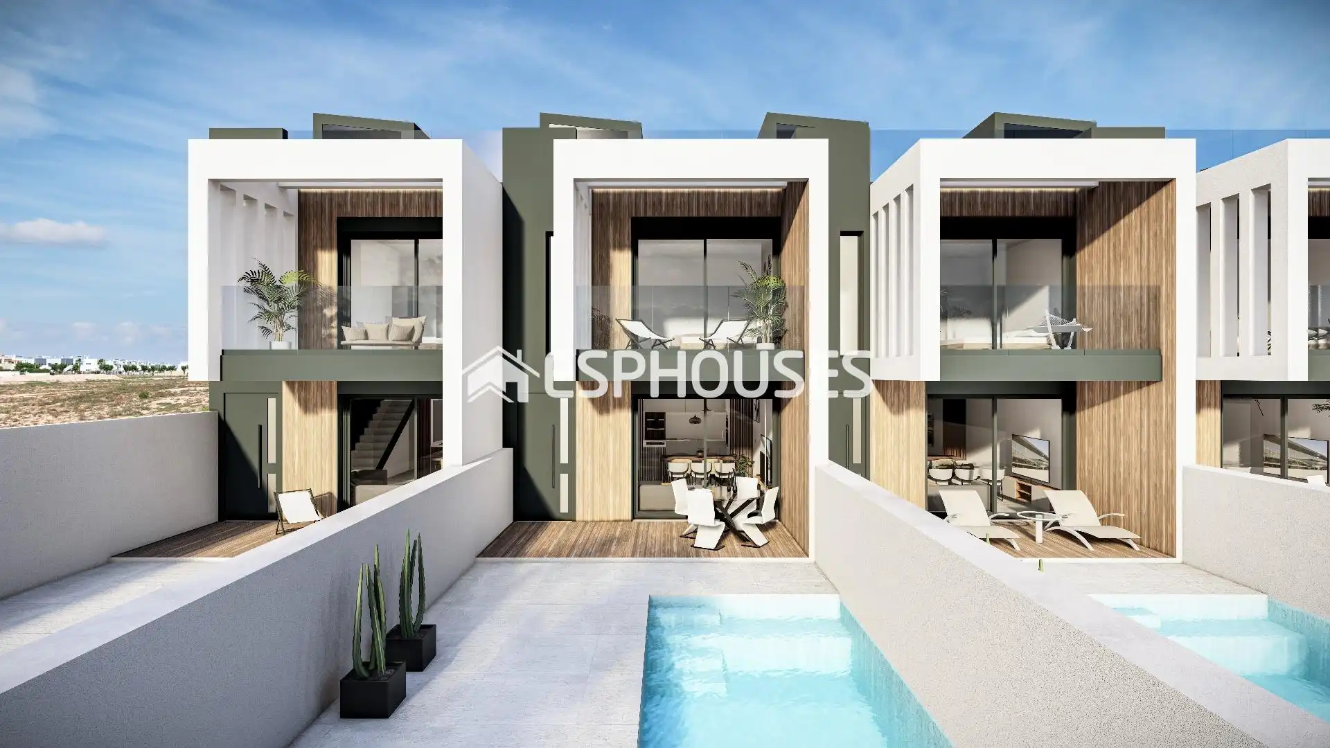 Casa pareada con terraza en venta en Pilar de la Horadada ciudad