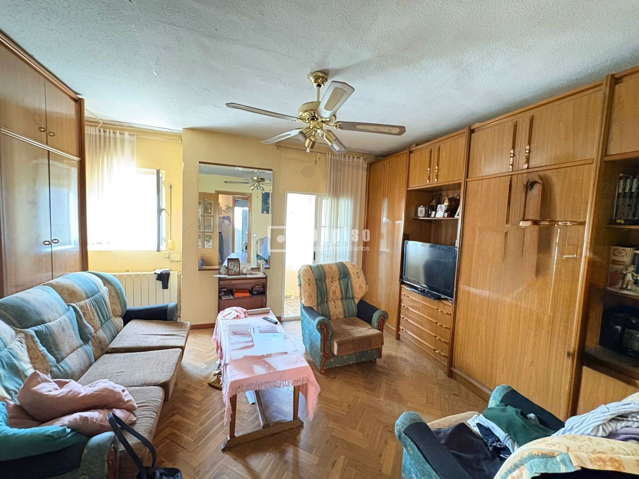 Living room of Flat for sale in  Madrid Capital  with Heating and Terrace