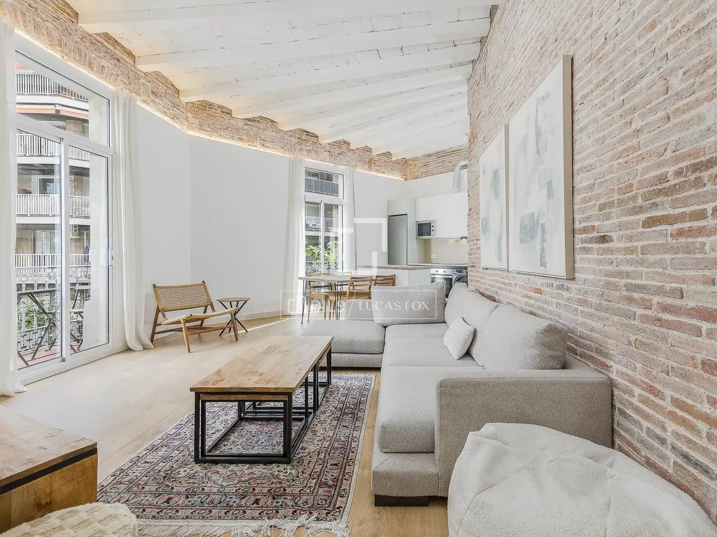 Sala de estar de Piso en venta en Barcelona con Aire acondicionado, Calefacción y Parquet