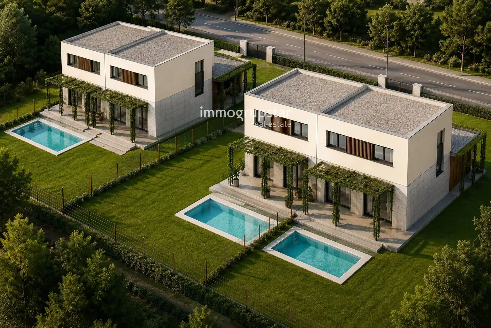 Außenansicht von Einfamilien-Reihenhaus zum Verkauf in Calonge i Sant Antoni mit Klimaanlage, Heizung und Schwimmbad