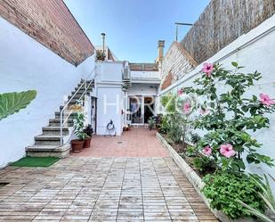 Garden of Single-family semi-detached for sale in Sabadell  with Air Conditioner, Private garden and Parquet flooring