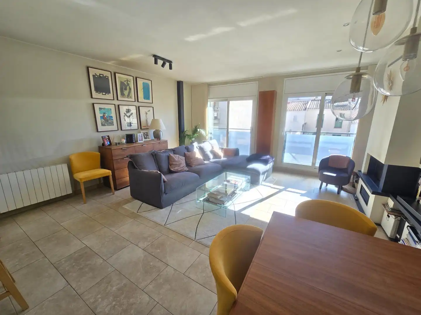 Living room of Duplexes for rent in El Masnou  with Air Conditioner, Heating and Private garden